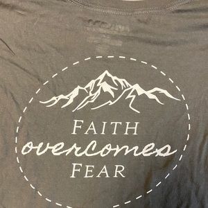 “Faith overcomes fear” tshirt